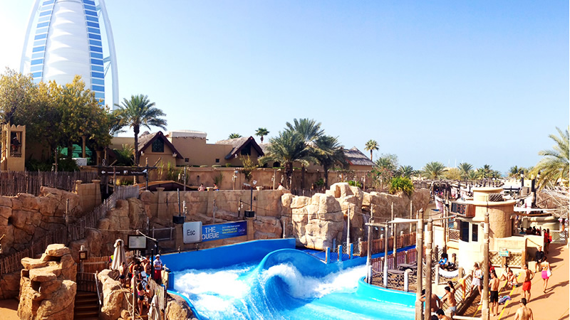 Photo of Wild Wadi Waterpark Located near the Burj Al Arab, Dubai, UAE